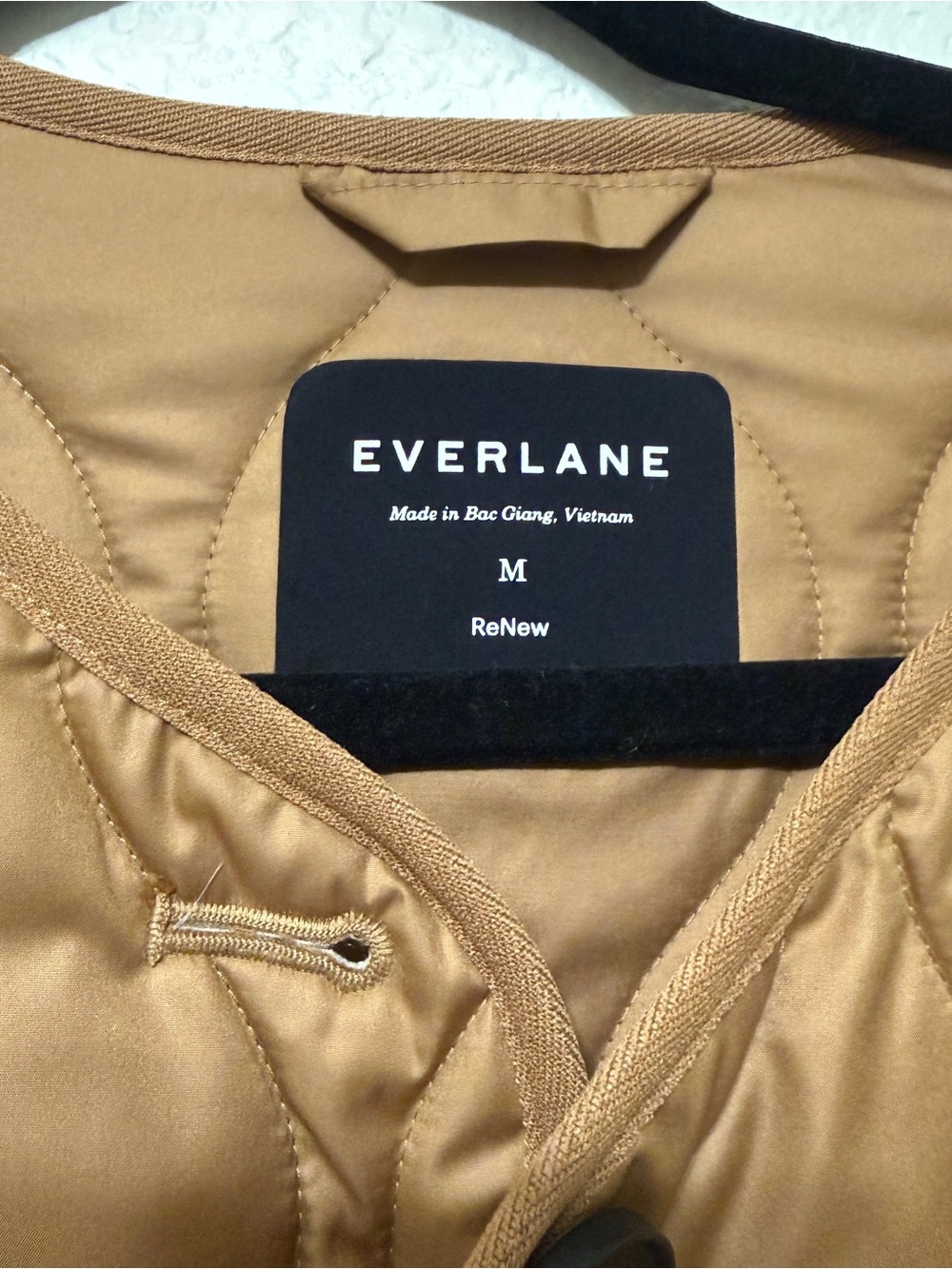 🦋 Everlane| The Quilted Liner Jacket Tawny Brown PrimaLoft Size M - Picture 5 of 12